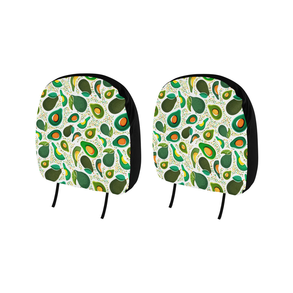 Avocado design pattern Car Headrest Cover