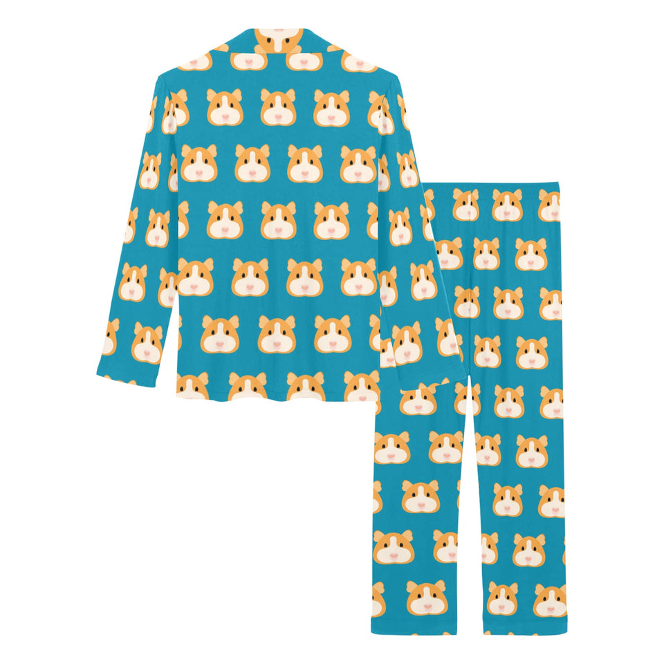 Guinea Pig Pattern Print Design 03 Women's Long Pajama Set