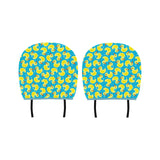 Duck Pattern Print Design 04 Car Headrest Cover