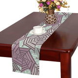 Spider web cobweb design color pattern Table Runner