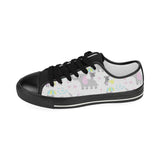 Cute elephant mouse pattern Kids' Boys' Girls' Low Top Canvas Shoes Black