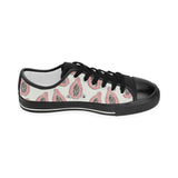 papaya pattern Kids' Boys' Girls' Low Top Canvas Shoes Black