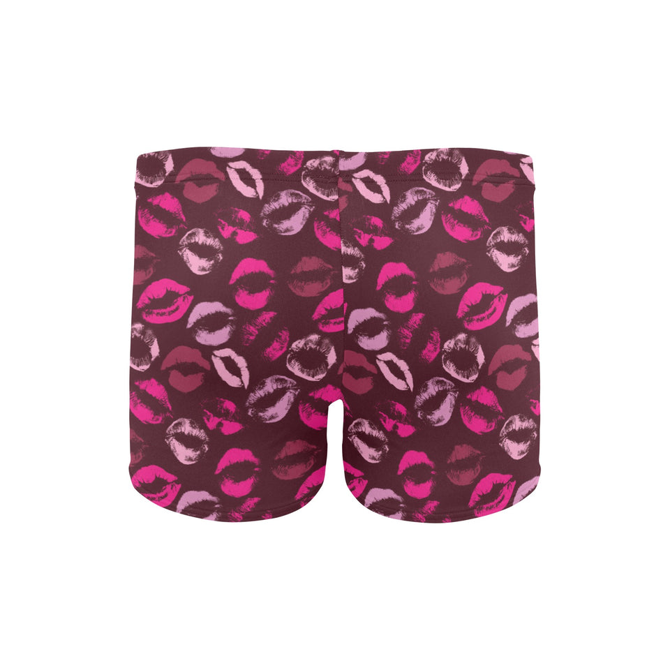 Lips Pattern Print Design 03 Men's Swimming Trunks