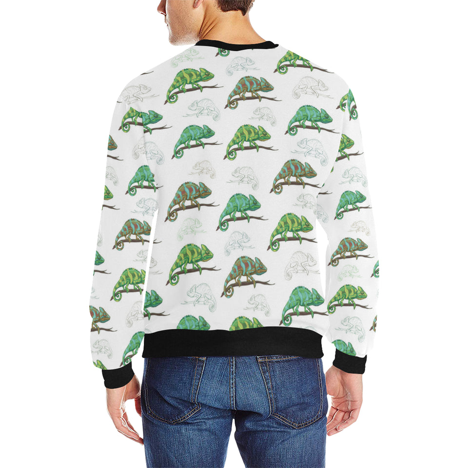 Chameleon lizard pattern Men's Crew Neck Sweatshirt