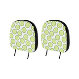 Cucumber slices pattern Car Headrest Cover