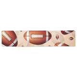 American football ball design pattern Table Runner