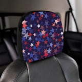Red blue star pattern Car Headrest Cover