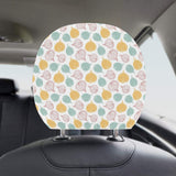 colorful onions white background Car Headrest Cover