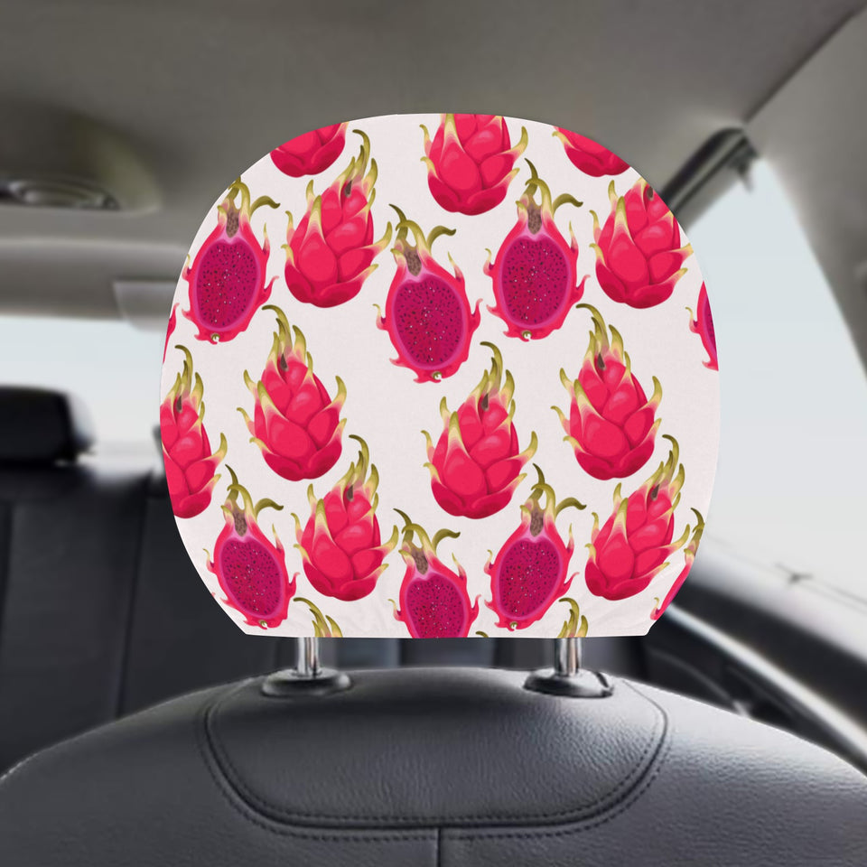 dragon fruits design pattern Car Headrest Cover