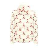 Golden Retriever Pattern Print Design 01 Men's Padded Hooded Jacket