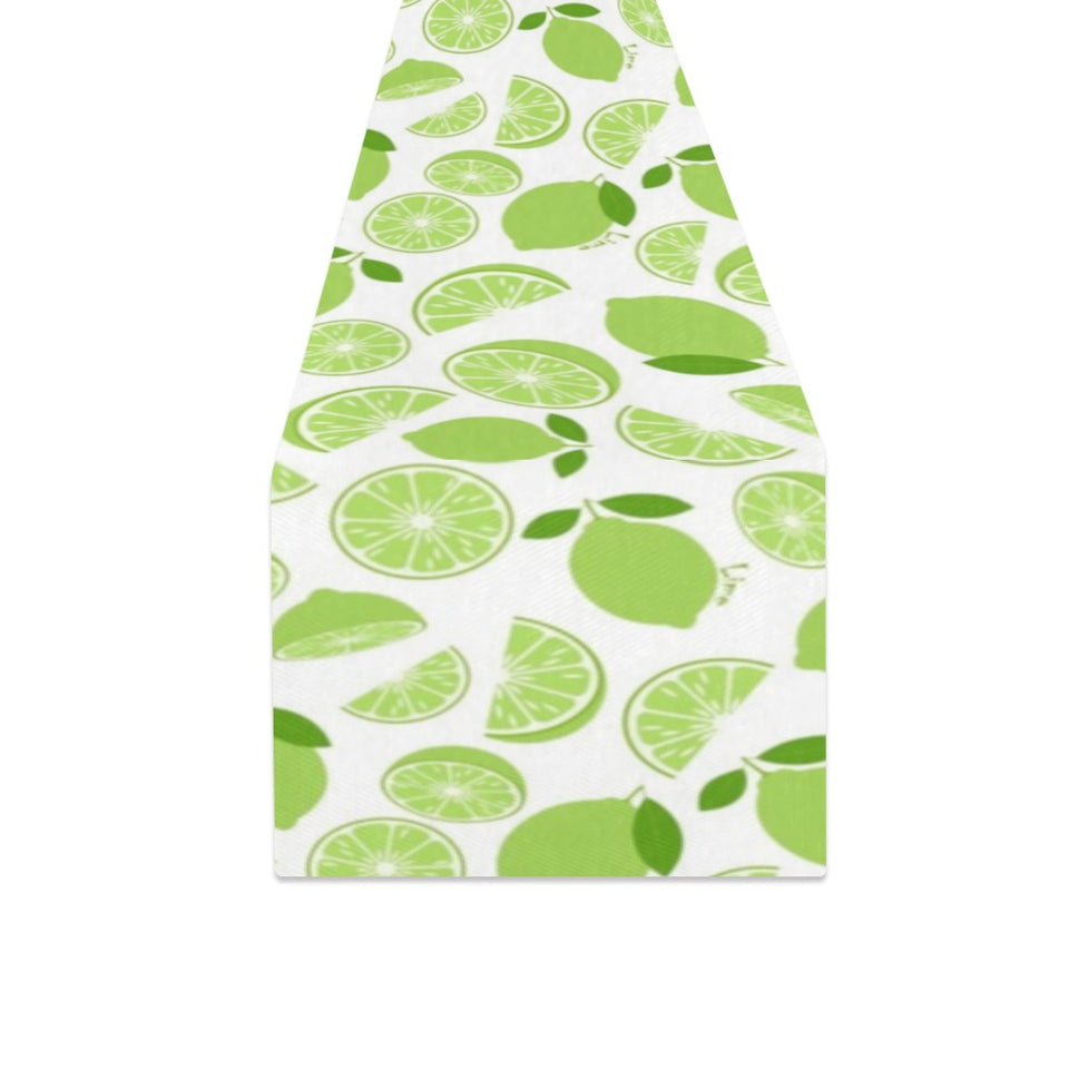 Lime design pattern Table Runner