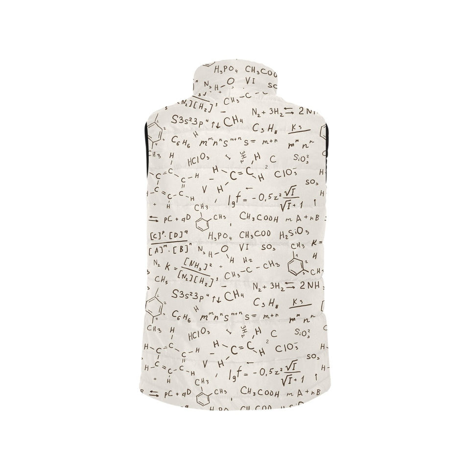 Chemistry Periodic Table Pattern Print Design 04 Men's Padded Vest