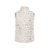 Chemistry Periodic Table Pattern Print Design 04 Men's Padded Vest