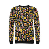 Beer type pattern Women's Crew Neck Sweatshirt