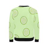 Cucumber pattern Men's Crew Neck Sweatshirt
