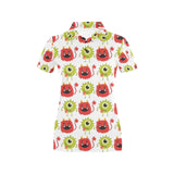 Alien Pattern Print Design 05 Women's All Over Print Polo Shirt