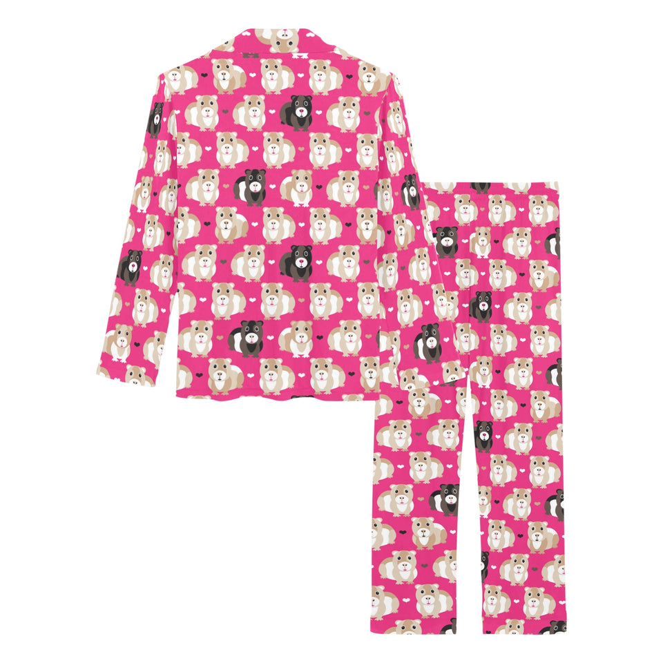 Guinea Pig Pattern Print Design 01 Women's Long Pajama Set