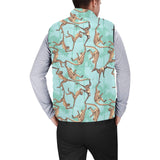 Monkey Palm tree background Men's Padded Vest