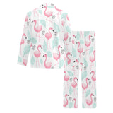 Cute flamingo pattern Men's Long Pajama Set