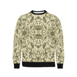 Light Green camouflage pattern Men's Crew Neck Sweatshirt