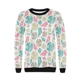 Colorful shell pattern Women's Crew Neck Sweatshirt