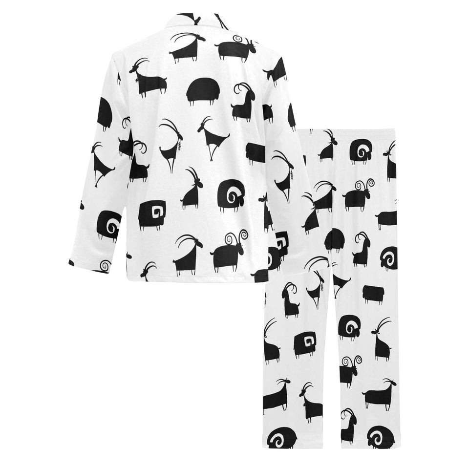 Goat ram pattern Men's Long Pajama Set