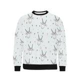 Cute goat design pattern Men's Crew Neck Sweatshirt