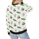 Color hand drawn cacao pattern Women's Crew Neck Sweatshirt