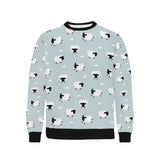 Sheep polka dot cloud pattern Men's Crew Neck Sweatshirt
