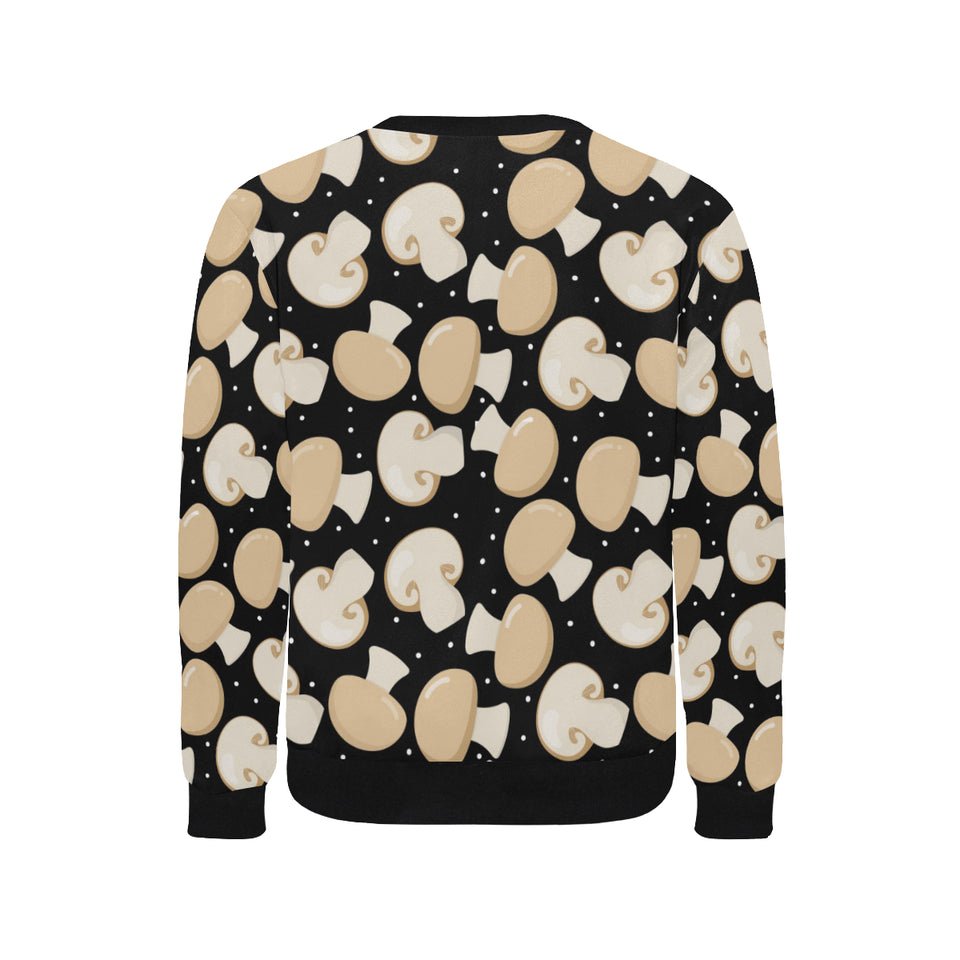 Champignon mushroom pattern Men's Crew Neck Sweatshirt