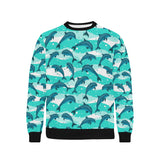 Dolphin sea pattern Men's Crew Neck Sweatshirt