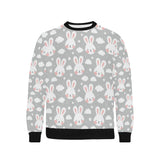 Rabbit cloud Pattern Men's Crew Neck Sweatshirt