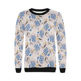 Cute peacock pattern Women's Crew Neck Sweatshirt