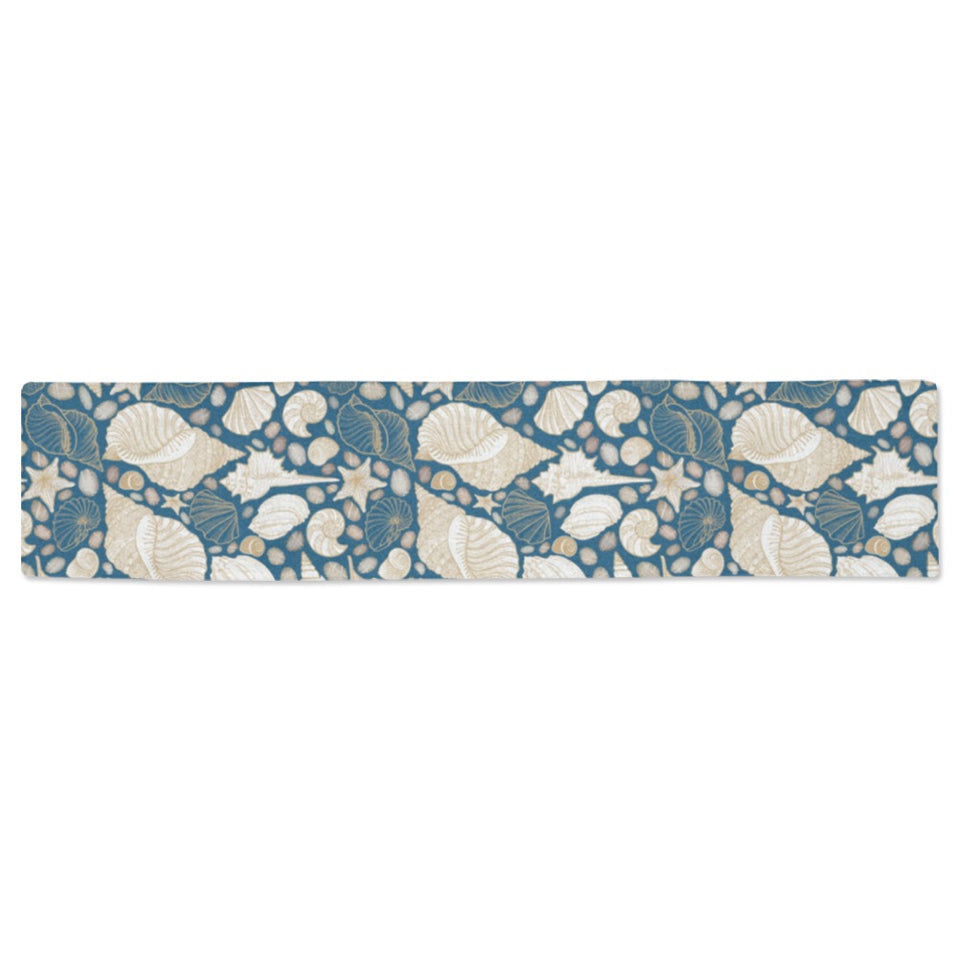 Sea turtle Polynesian Tribal design pattern Table Runner