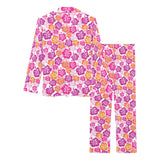 Hibiscus Pattern Print Design 01 Women's Long Pajama Set