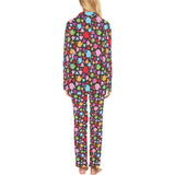 Tea pots Pattern Print Design 01 Women's Long Pajama Set