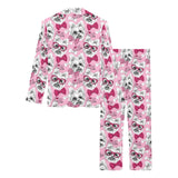Yorkshire Terrier Pattern Print Design 03 Women's Long Pajama Set