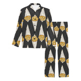 French fries dark background Men's Long Pajama Set