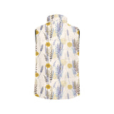 Lavender modern pattern blackground Men's Padded Vest