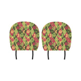 Cool Geometric lime pattern Car Headrest Cover