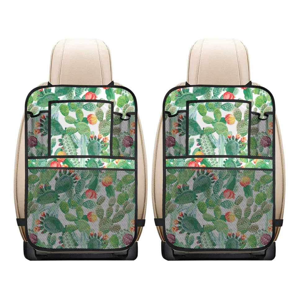 Cactus design pattern copy Car Seat Back Organizer
