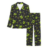 Alien Pattern Print Design 02 Women's Long Pajama Set