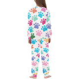 Dog Paws Pattern Print Design 01 Kids' Boys' Girls' All Over Print Pajama Set