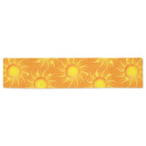 Sun orange background Table Runner
