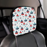 Cute color paper sailboat pattern Car Headrest Cover