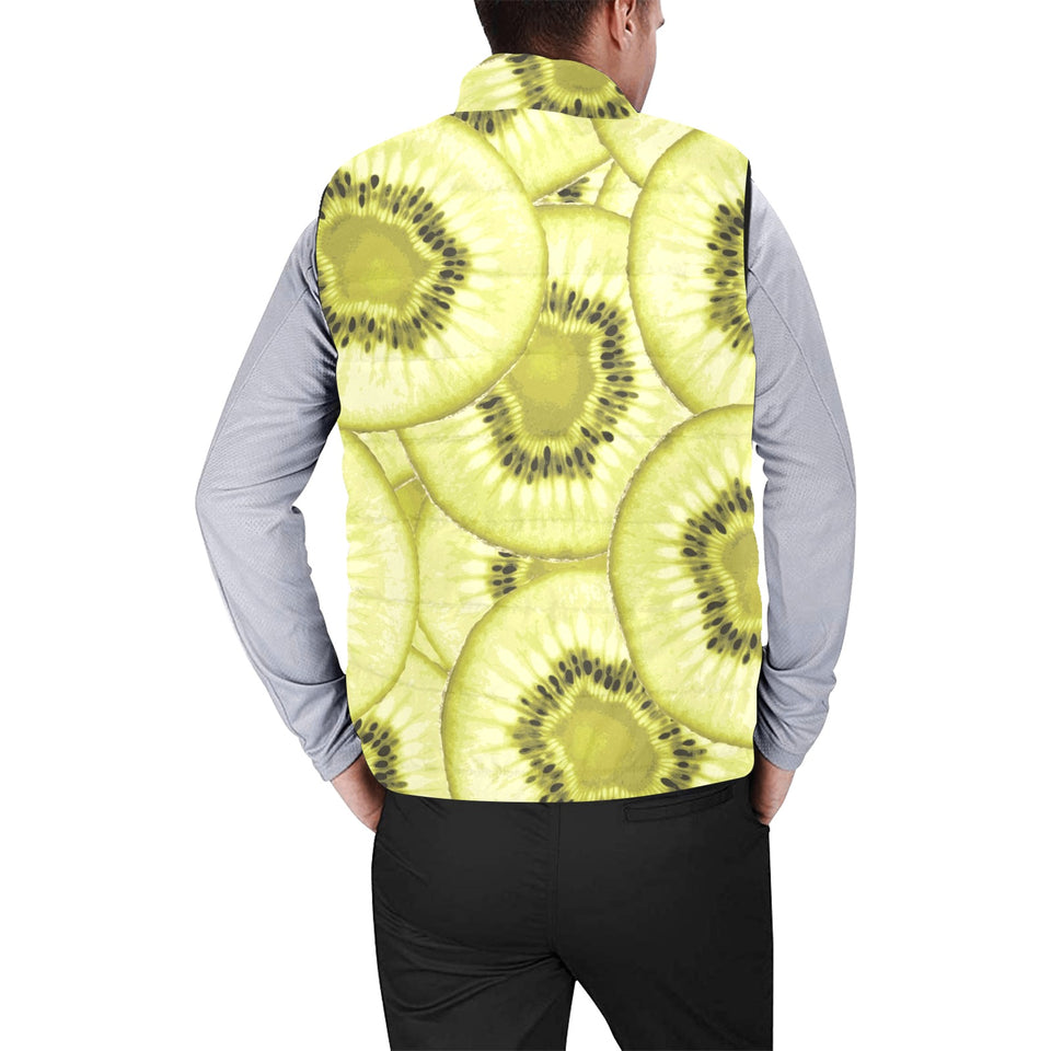 Sliced kiwi pattern Men's Padded Vest