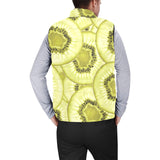 Sliced kiwi pattern Men's Padded Vest