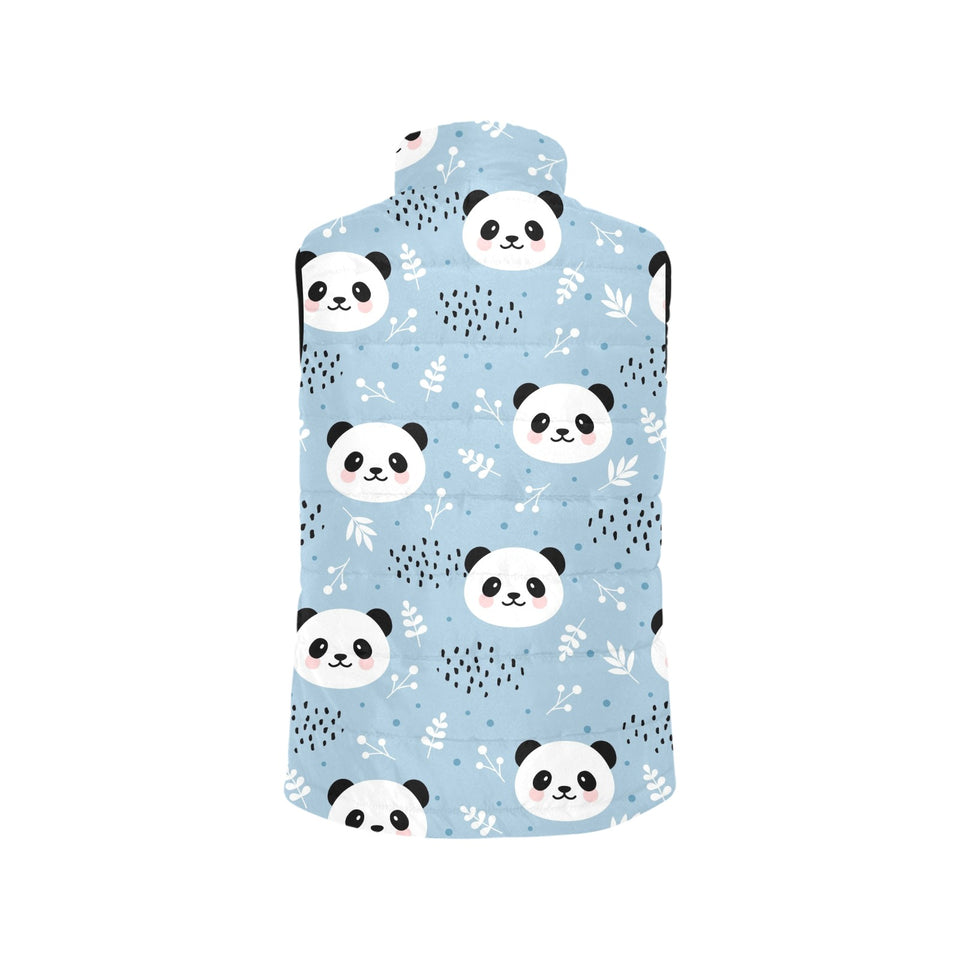 Cute panda pattern Men's Padded Vest