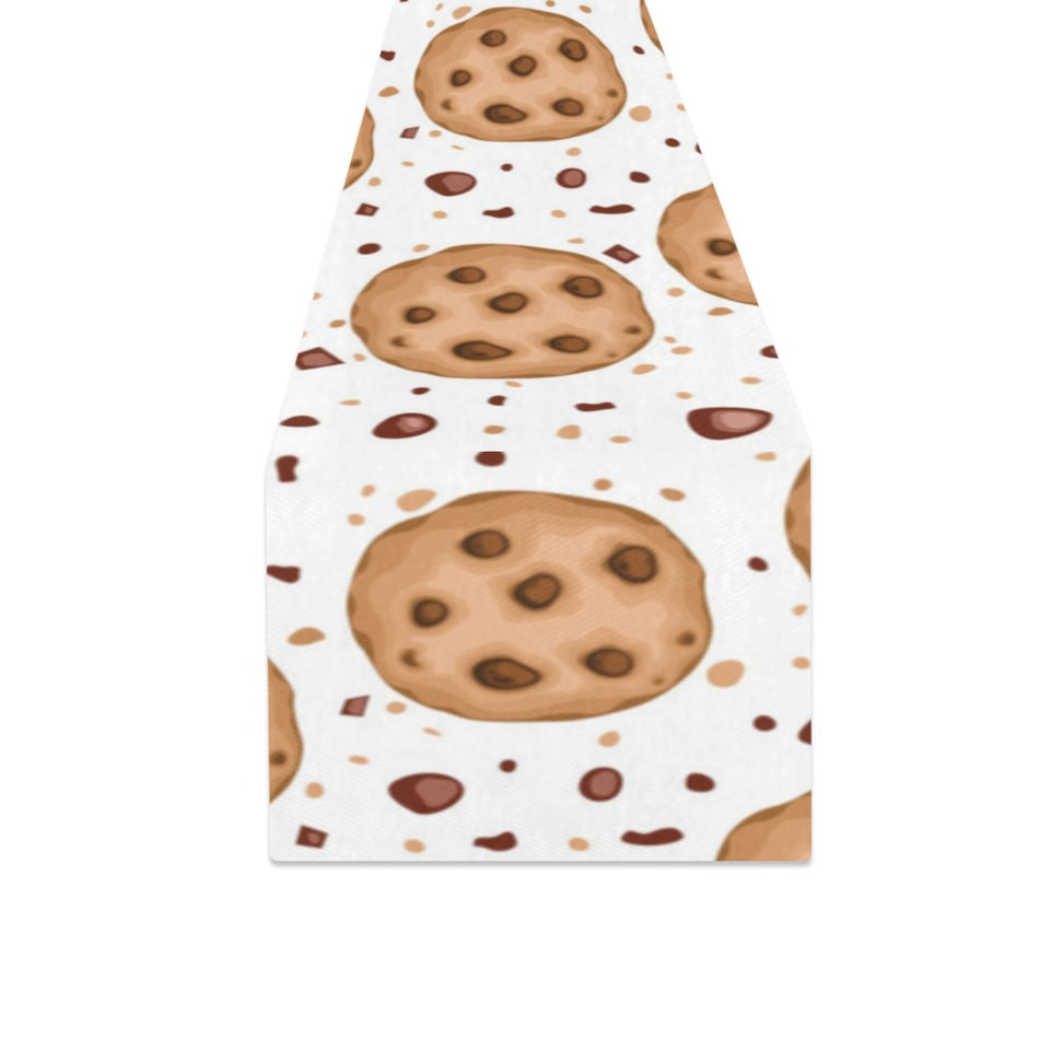 chocolate chip cookie pattern Table Runner