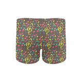 Music Notes Pattern Print Design 05 Men's Swimming Trunks